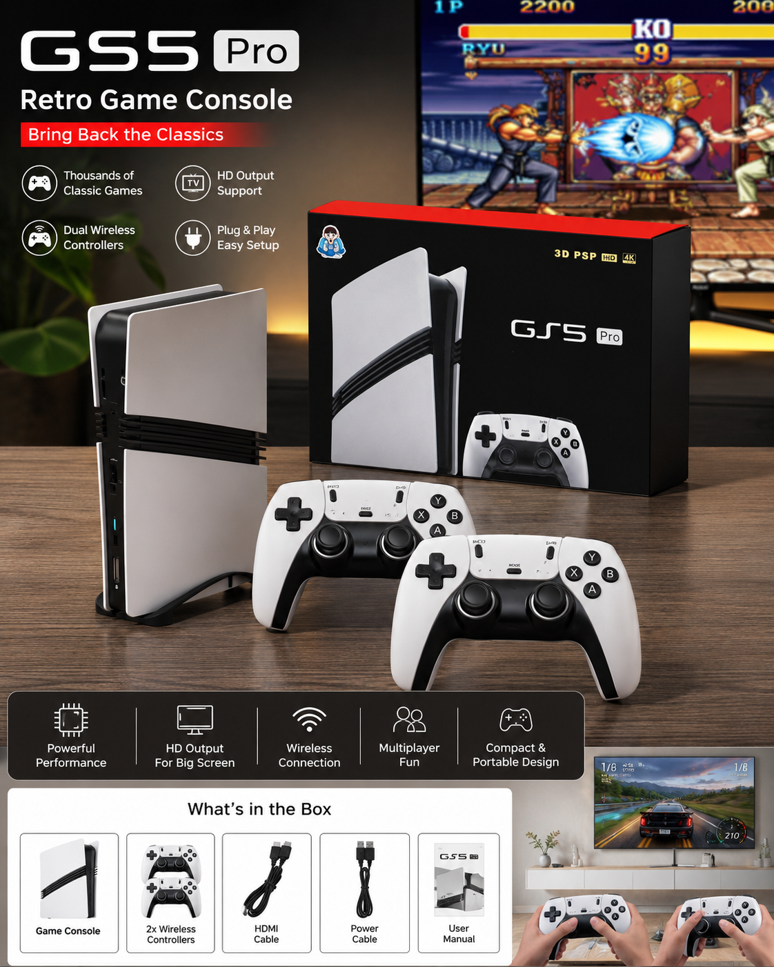 GS5 Pro Retro Gaming Console