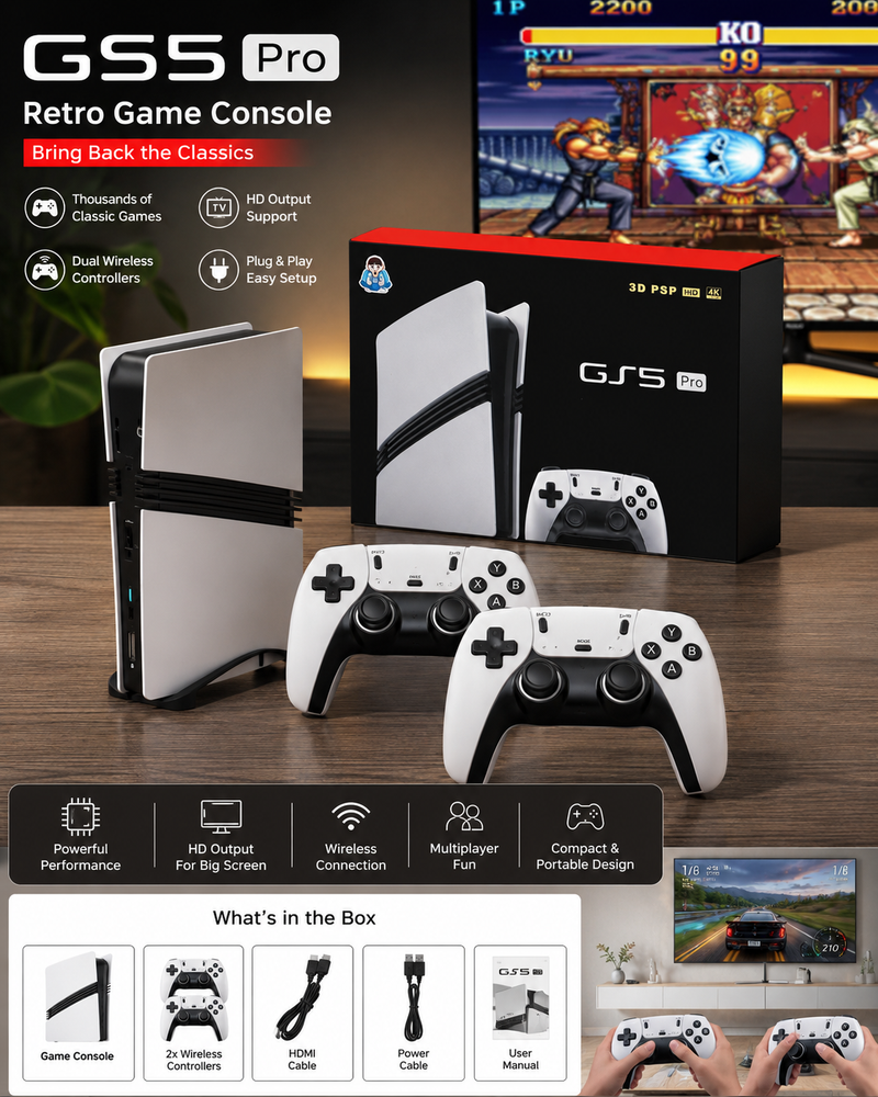 GS5 Pro Retro Gaming Console